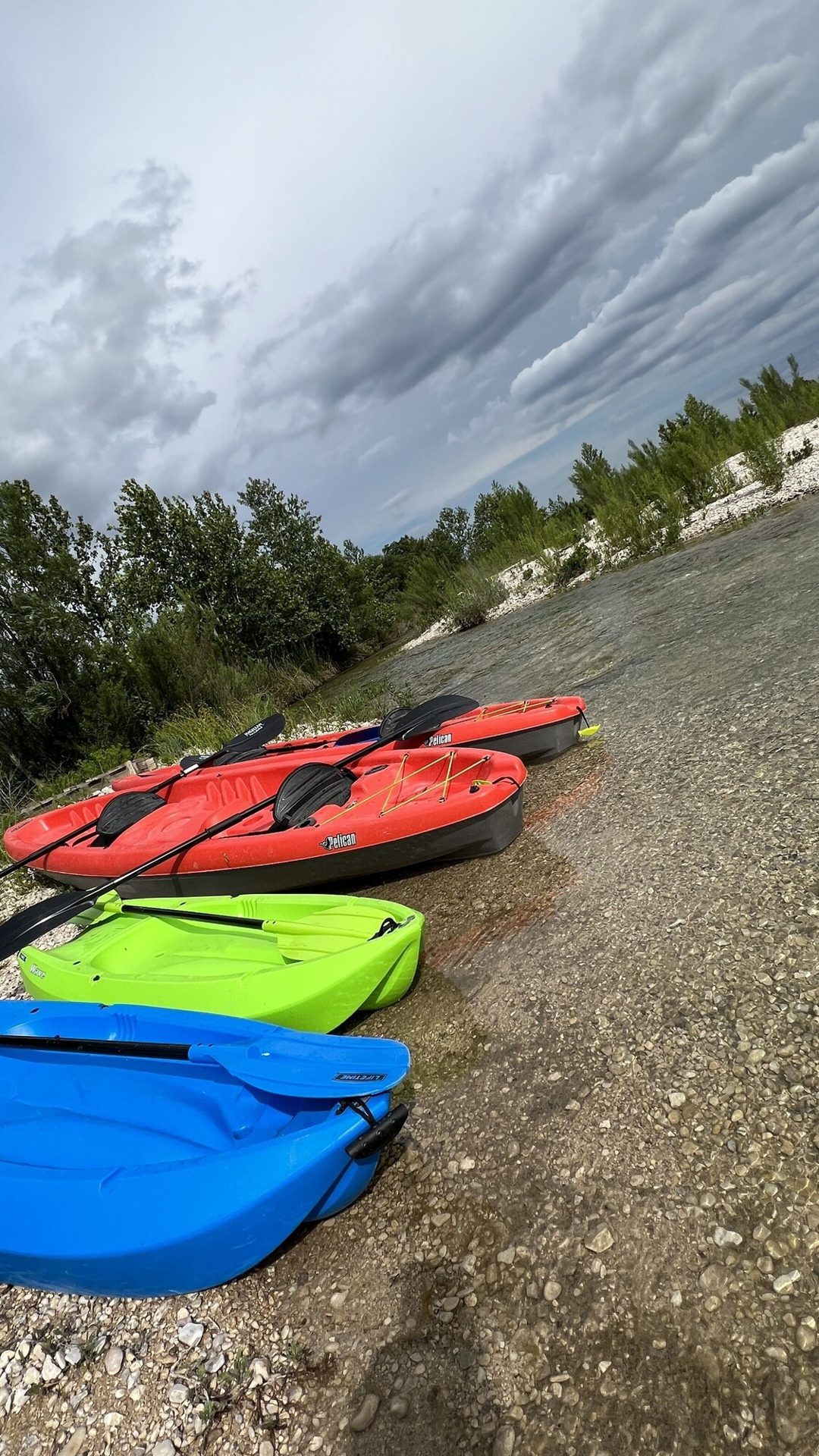 Complimentary kayaks