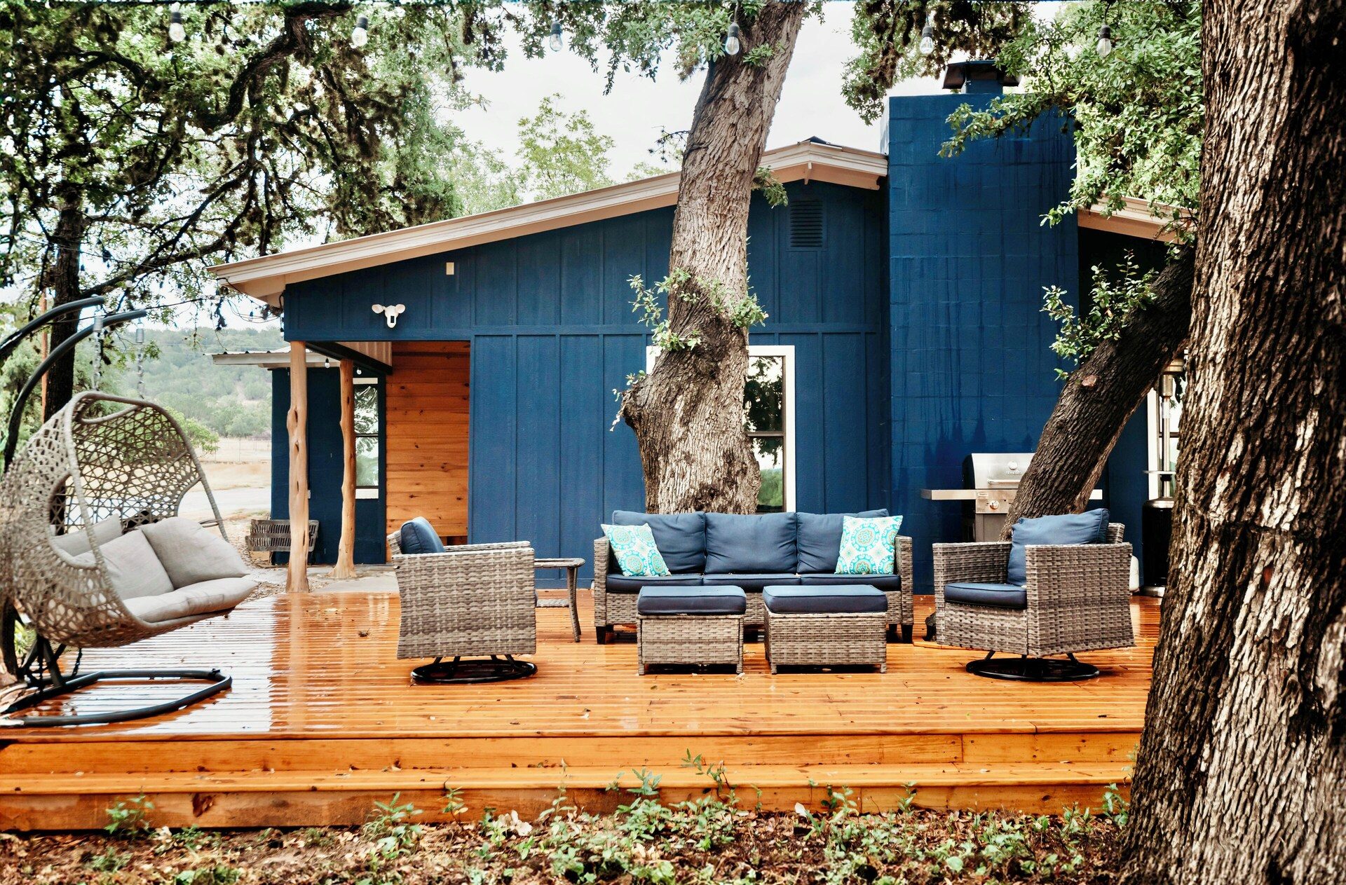 The 600 sq ft deck